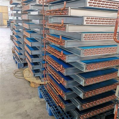 Bình ngưng vây xanh ống đồng